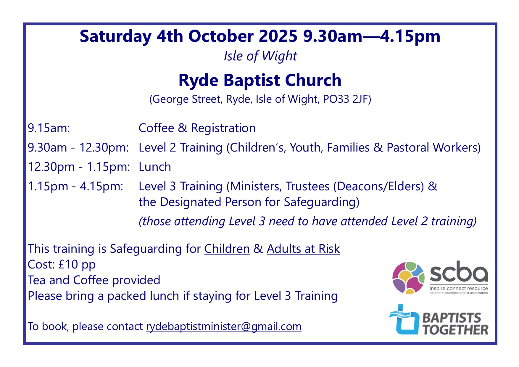 Ryde Safeguarding Training Oct