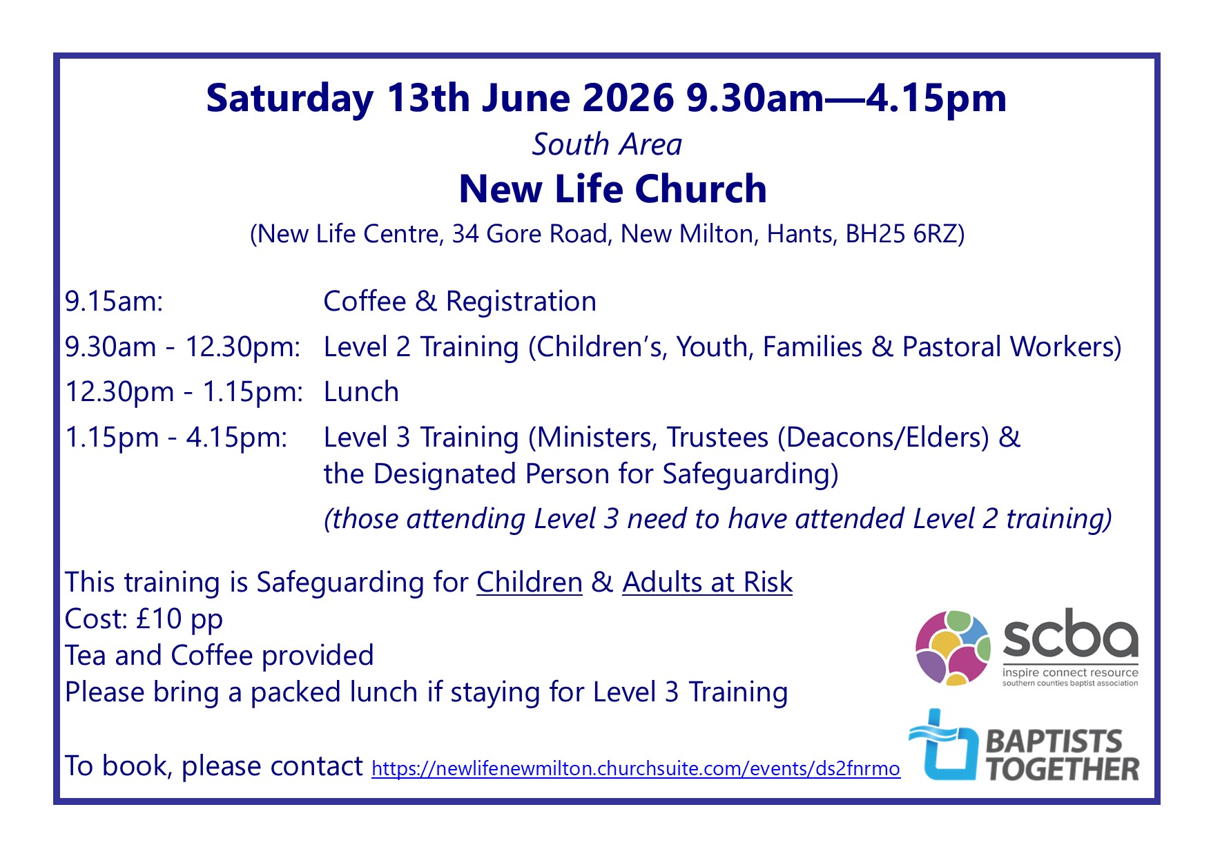 New Life Safeguarding Training